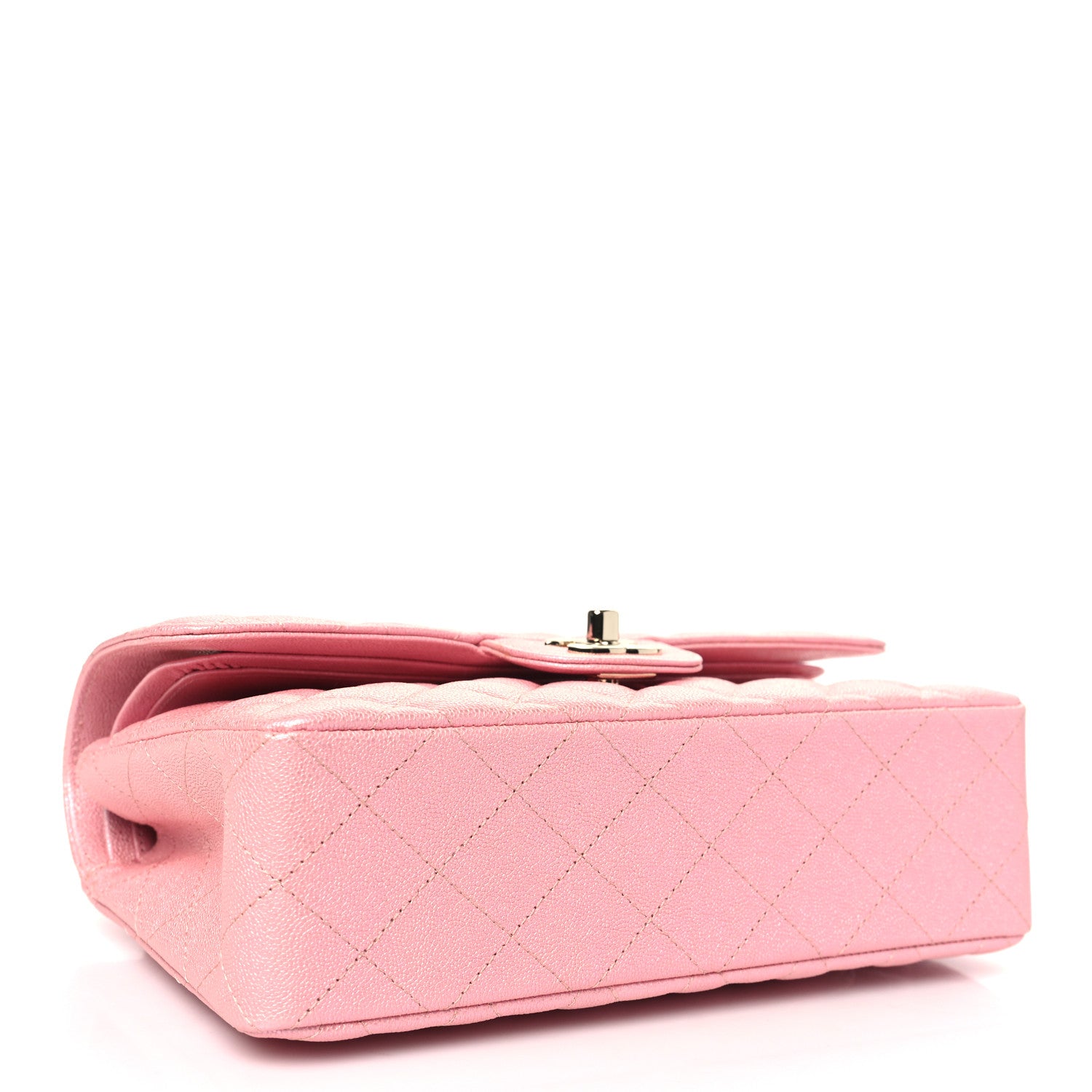 Chanel Iridescent Caviar Quilted Small Double Flap Pink 4 of 11