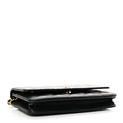 Chanel Caviar Quilted Wallet on Chain WOC Black 4 of 14