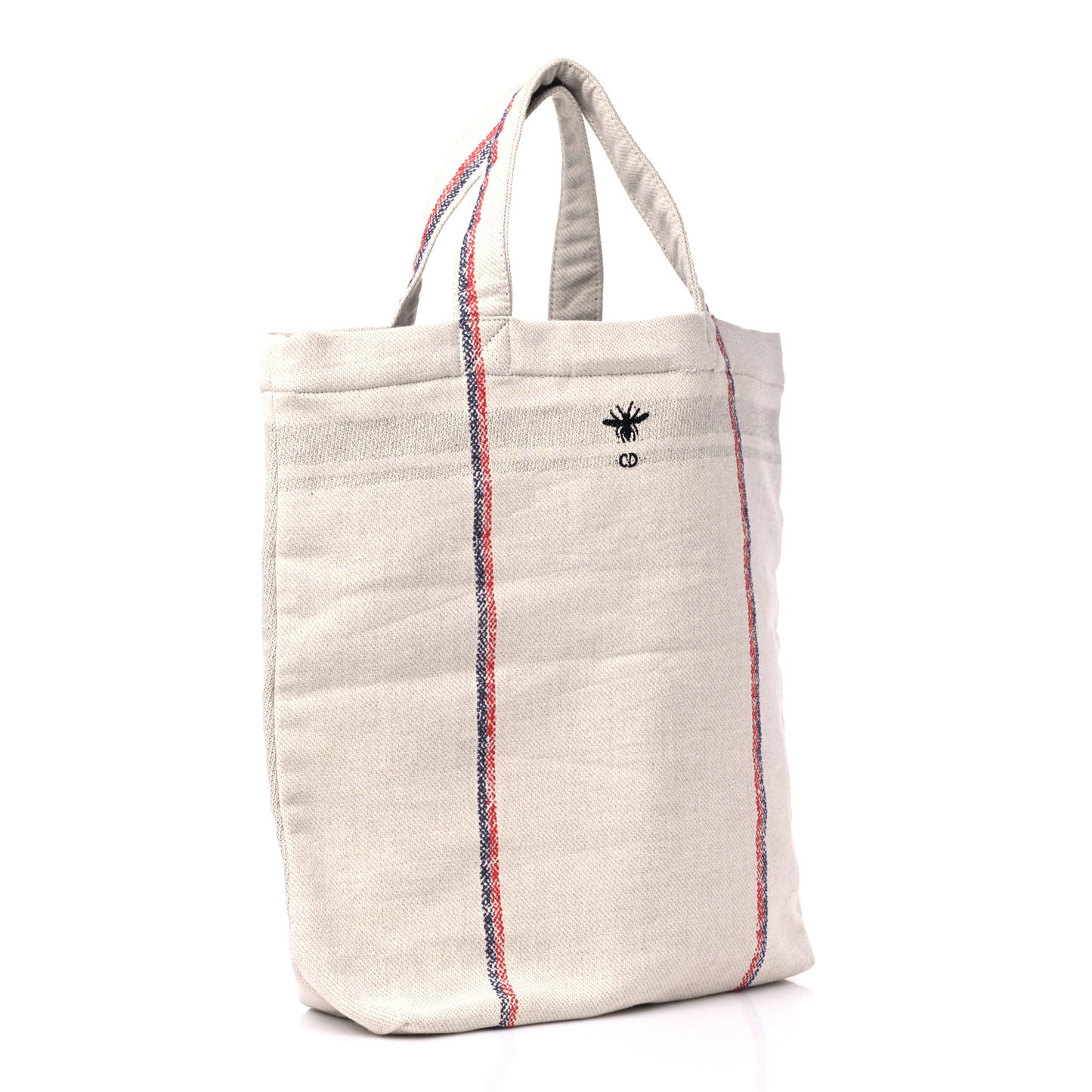 Canvas Print Cruise Tote Ivory Black