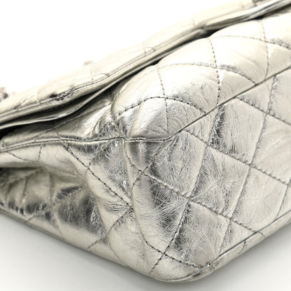 Chanel Metallic Aged Calfskin Quilted 2.55 Reissue 227 Flap Silver 9 of 20