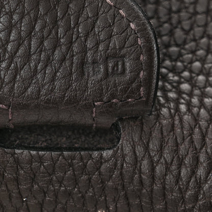Hermes Taurillon Clemence Evelyne II TGM Chocolate 6 of 9