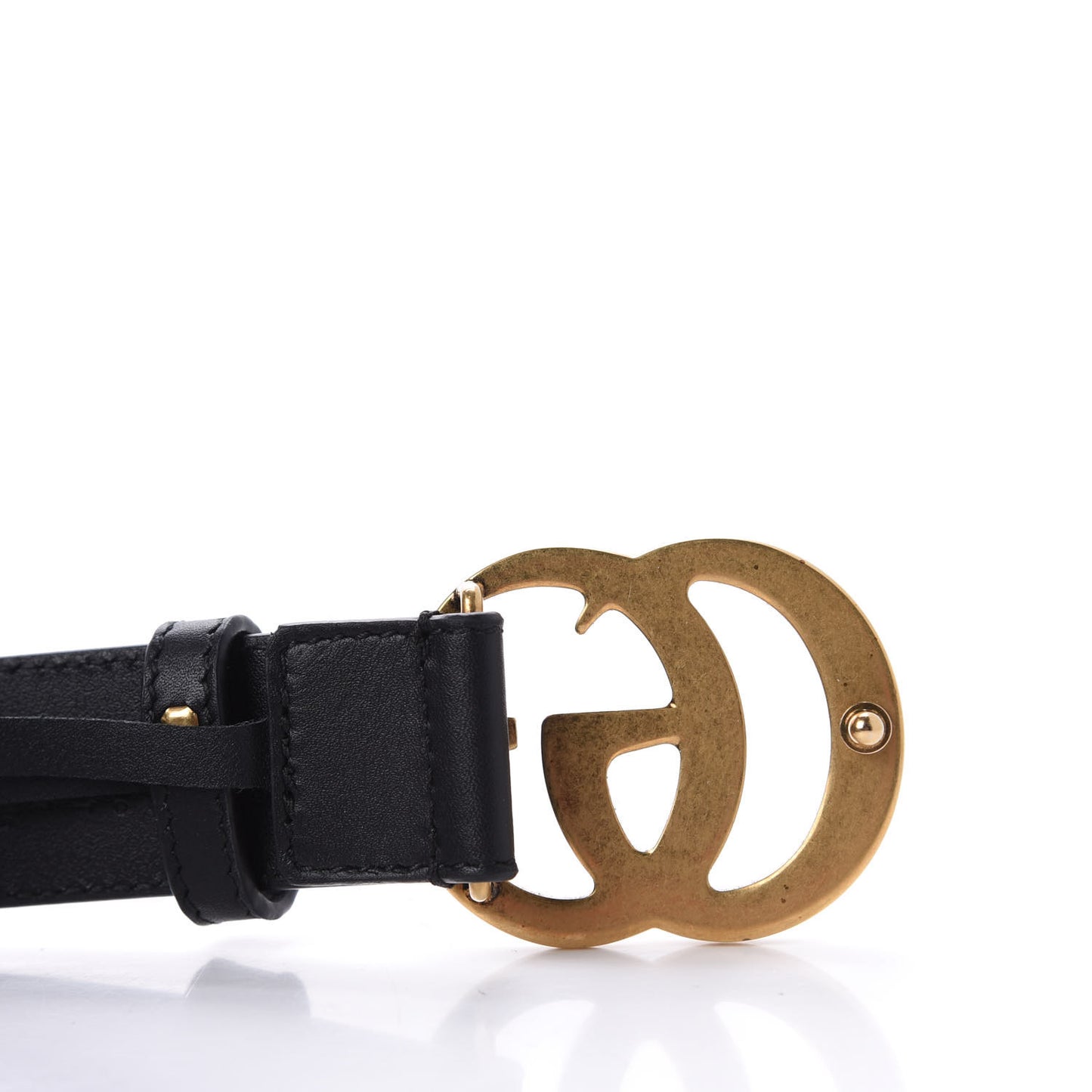 Calfskin Double G 30mm Belt 80 32 Black