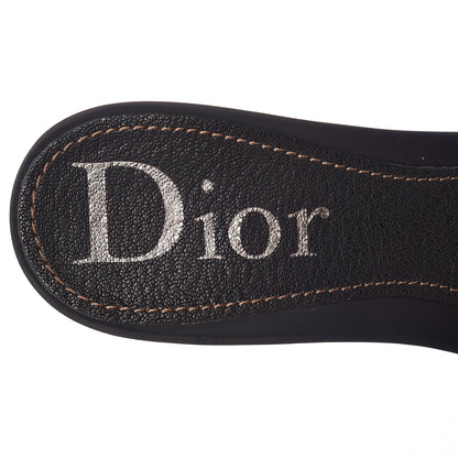 Christian Dior Canvas Monogram Sandals 38.5 Blue Marine 6 of 11