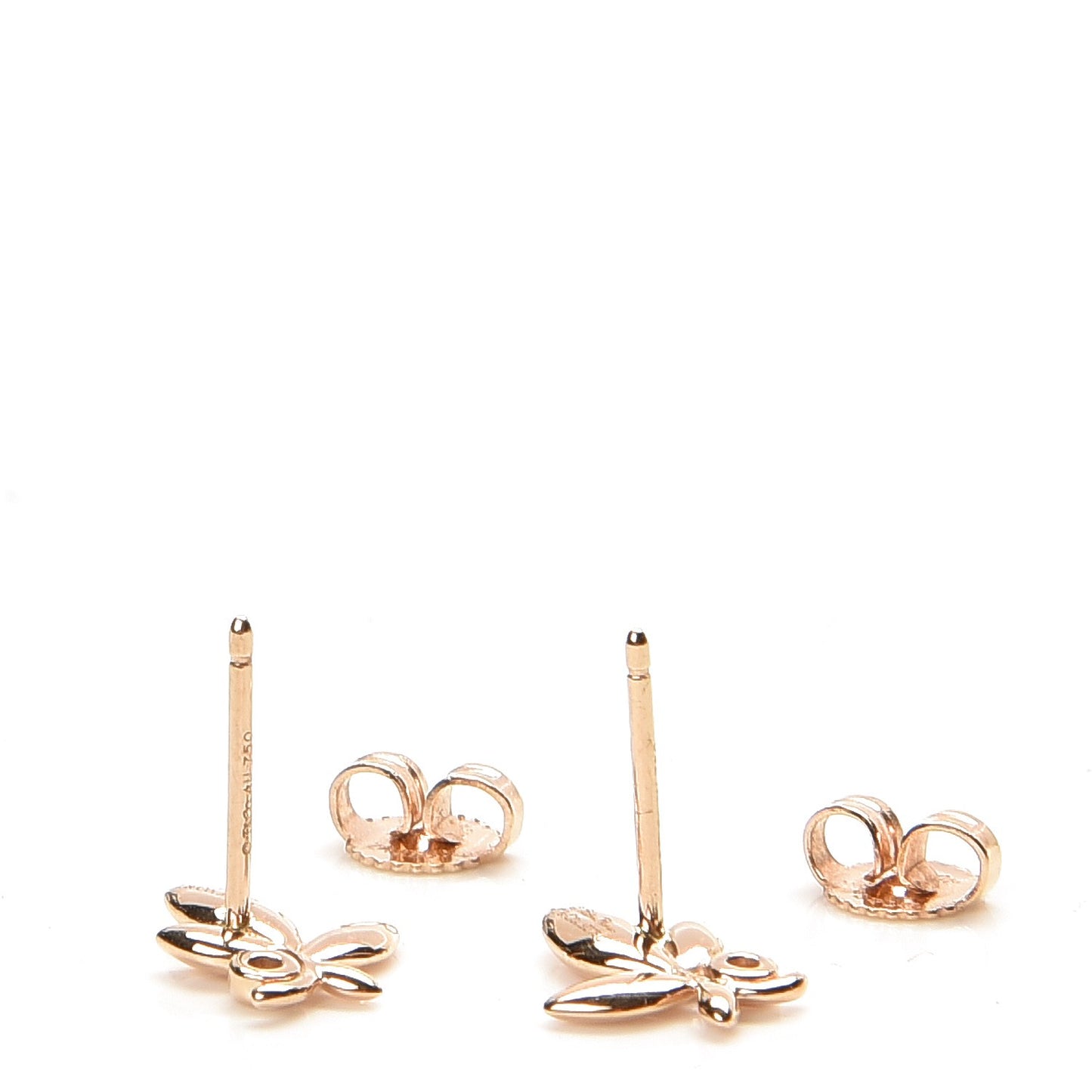 18K Rose Gold Diamond Paloma Picasso Olive Leaf Earrings