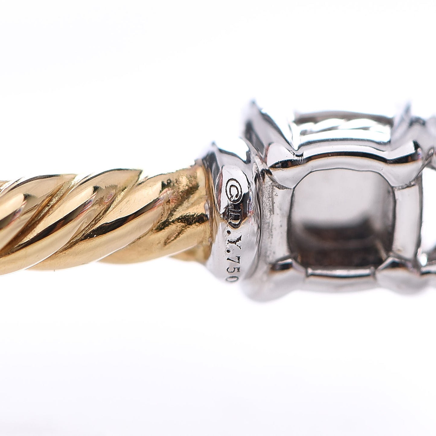 18K Yellow White Gold Diamond Precious Chatelaine Bracelet