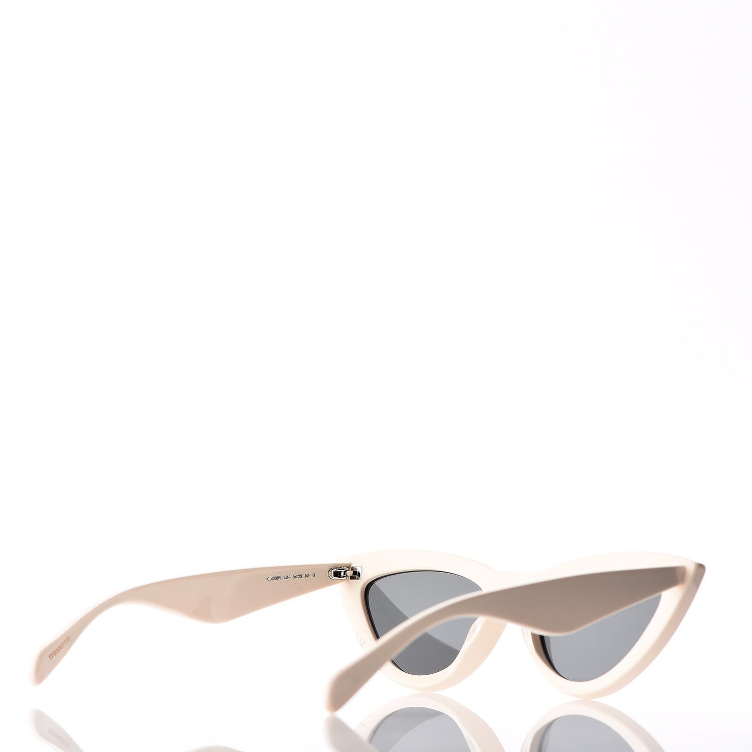Celine Acetate Cat Eye Sunglasses CL40019I Ivory 4 of 9