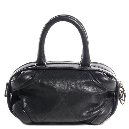 Chanel Calfskin Round Bowling Bag Black 1 of 8