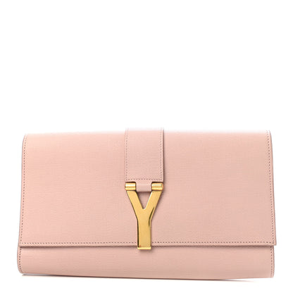 Saint Laurent Calfskin Classic Y Ligne Clutch Light Pink 1 of 4