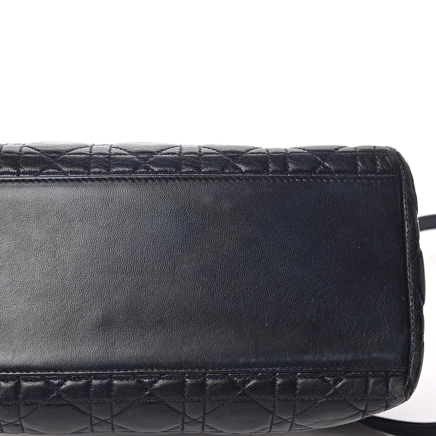 Lambskin Cannage Medium Lady Dior Indigo Blue