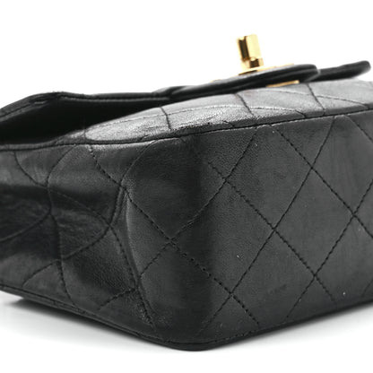 Chanel Lambskin Quilted Mini Square Flap Bag Black 10 of 11