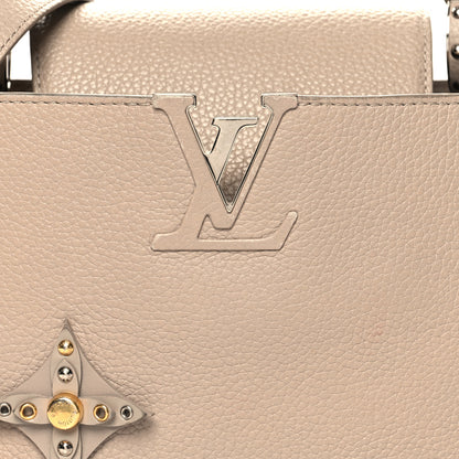 Louis Vuitton Taurillon Mechanical Flowers Capucines PM Galet 7 of 10