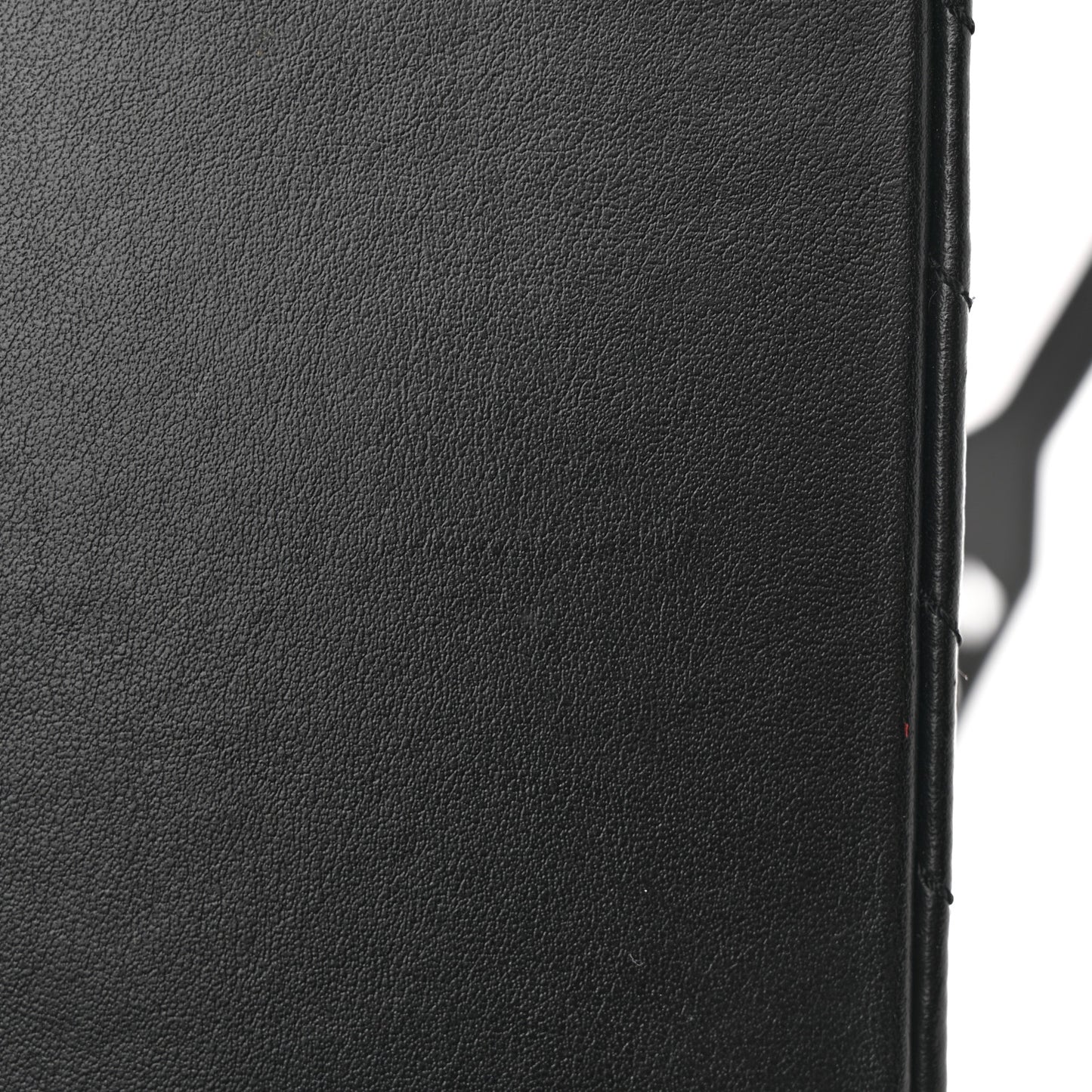 Calfskin Padded Diag Binder Flap Bag Black