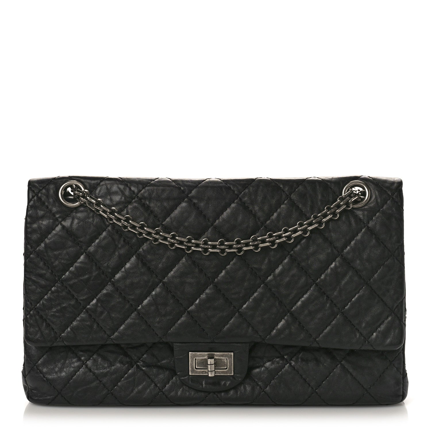 Chanel Aged Calfskin Quilted 2.55 Reissue 226 Flap Black 1 of 11