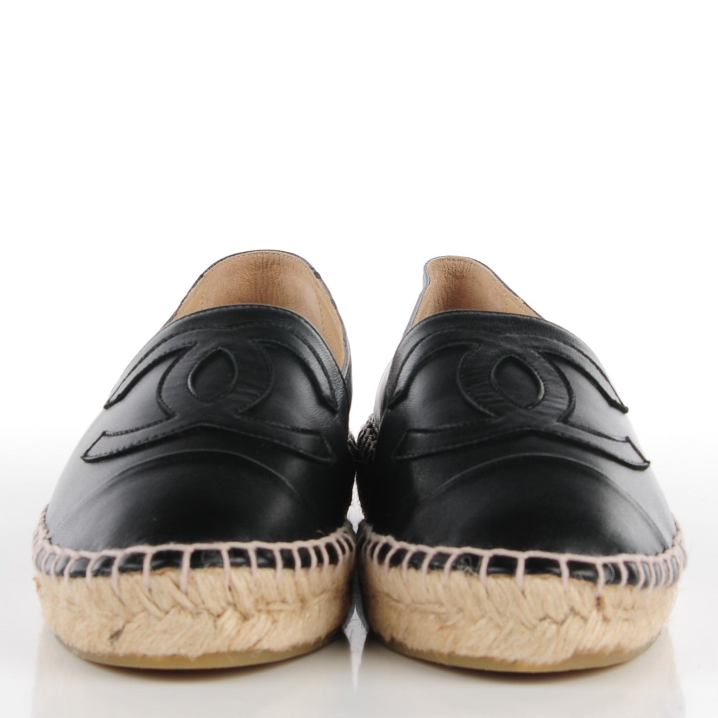 Lambskin CC Espadrilles 36 Black