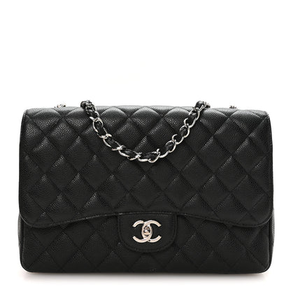 Chanel Caviar Quilted Jumbo Single Flap Black 1 of 11