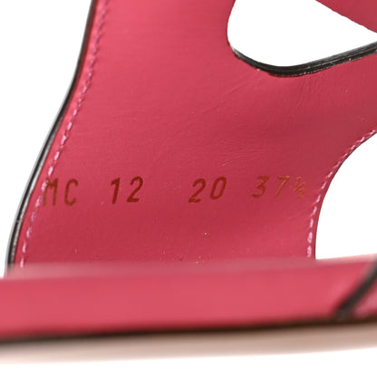 Christian Dior Calfskin D-Club Mule Sandal 37.5 Strawberry 6 of 8