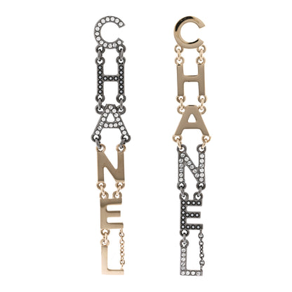Chanel Crystal Pearl Chanel Bright Young Things Earrings Gold Ruthenium 1 of 5
