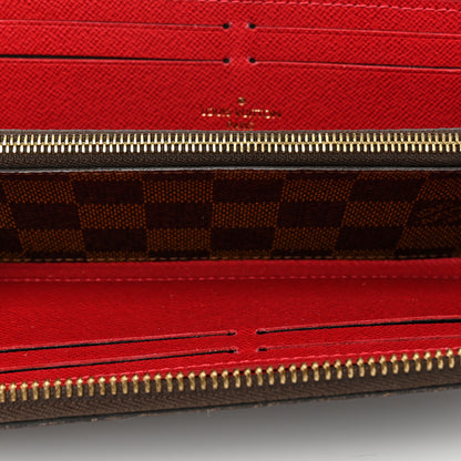 Louis Vuitton Damier Ebene Clemence Wallet Cherry 5 of 10