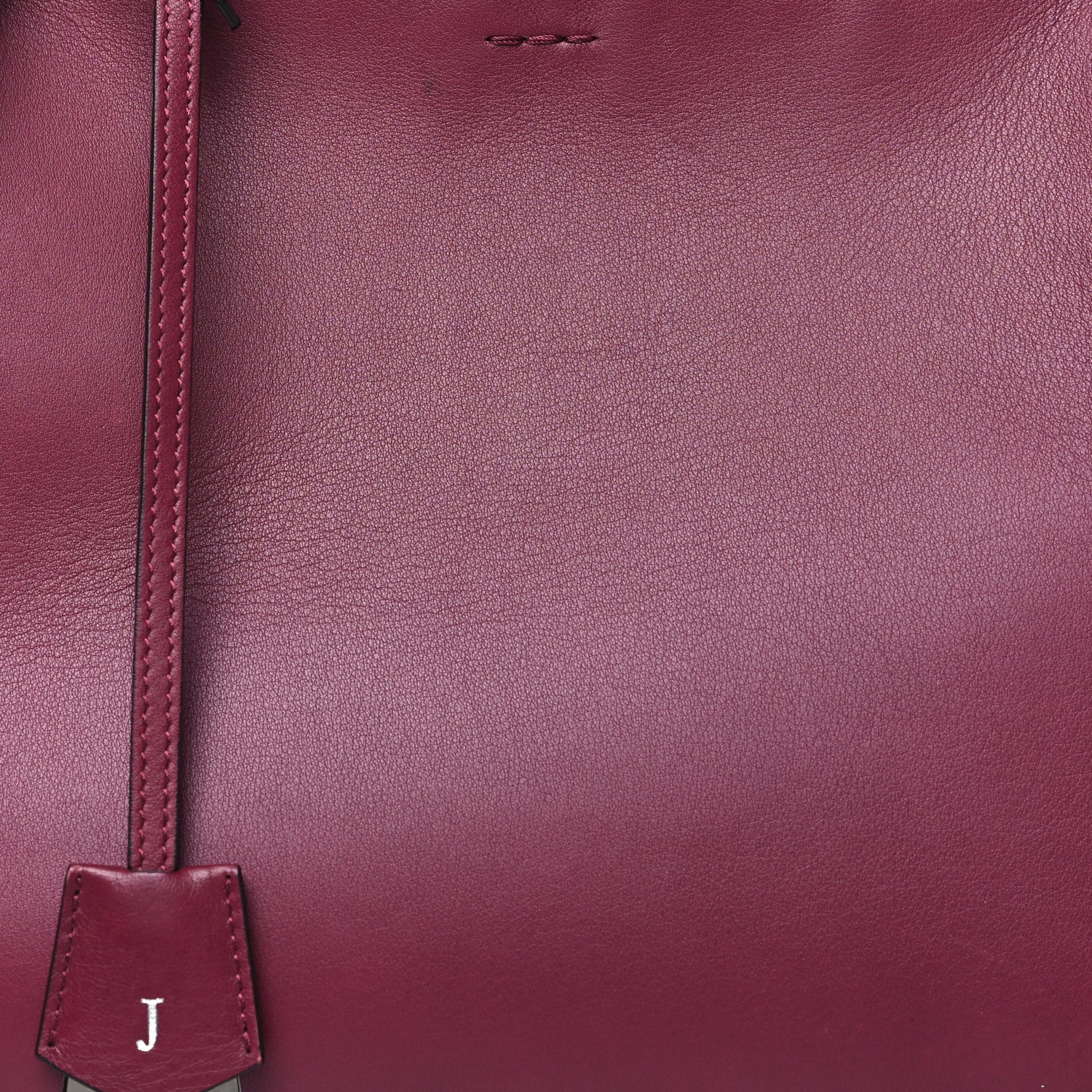 Fendi Vitello Dolce Marmol Shiny Nappa Petite 3Jours Tote Bordeaux 8 of 11