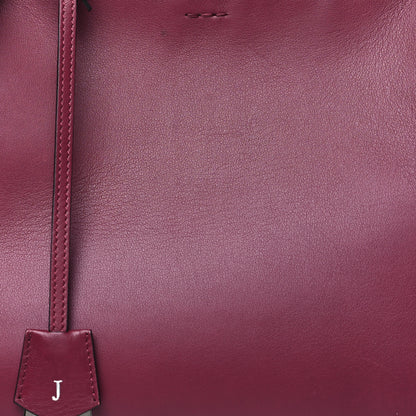 Fendi Vitello Dolce Marmol Shiny Nappa Petite 3Jours Tote Bordeaux 8 of 11