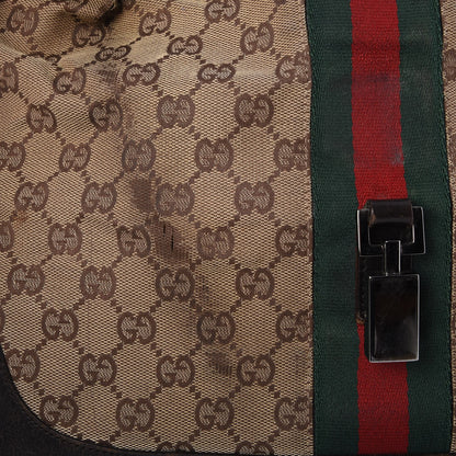 Gucci Monogram Web Jackie O Hobo Dark Brown 7 of 11