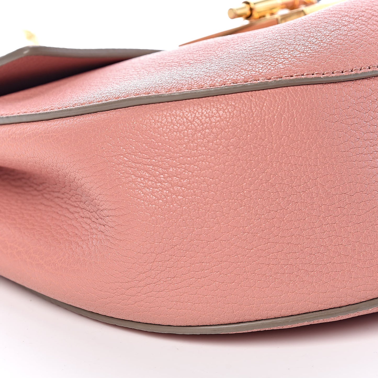 Grained Lambskin Drew Shoulder Bag Misty Rose