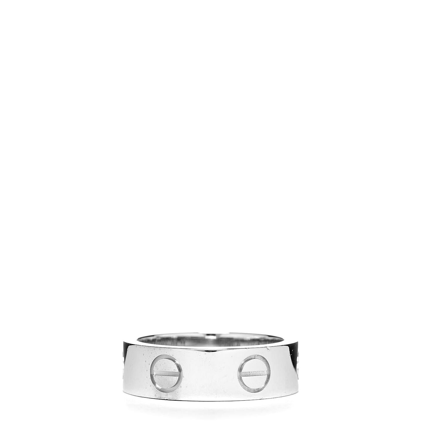 18K White Gold 5.5mm LOVE Ring 49 4.75