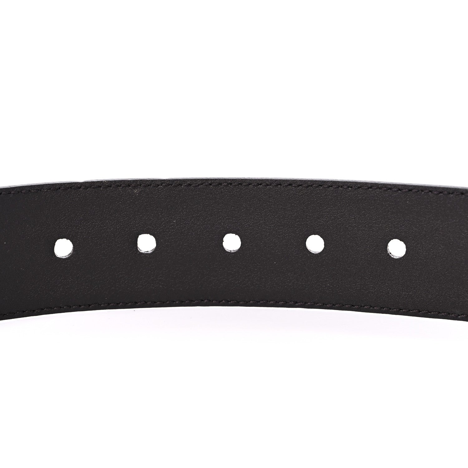 Gucci Monogram Dollar Calfskin 40mm Belt 95 38 Beige Ebony Testa di Moro 4 of 5