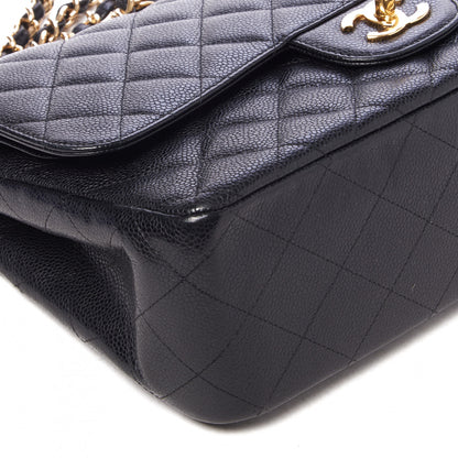 Chanel Caviar Quilted Jumbo Double Flap Black 5 of 9