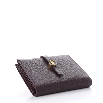 Burberry Grainy Calfskin Monogram Motif Folding Wallet Brown 4 of 6