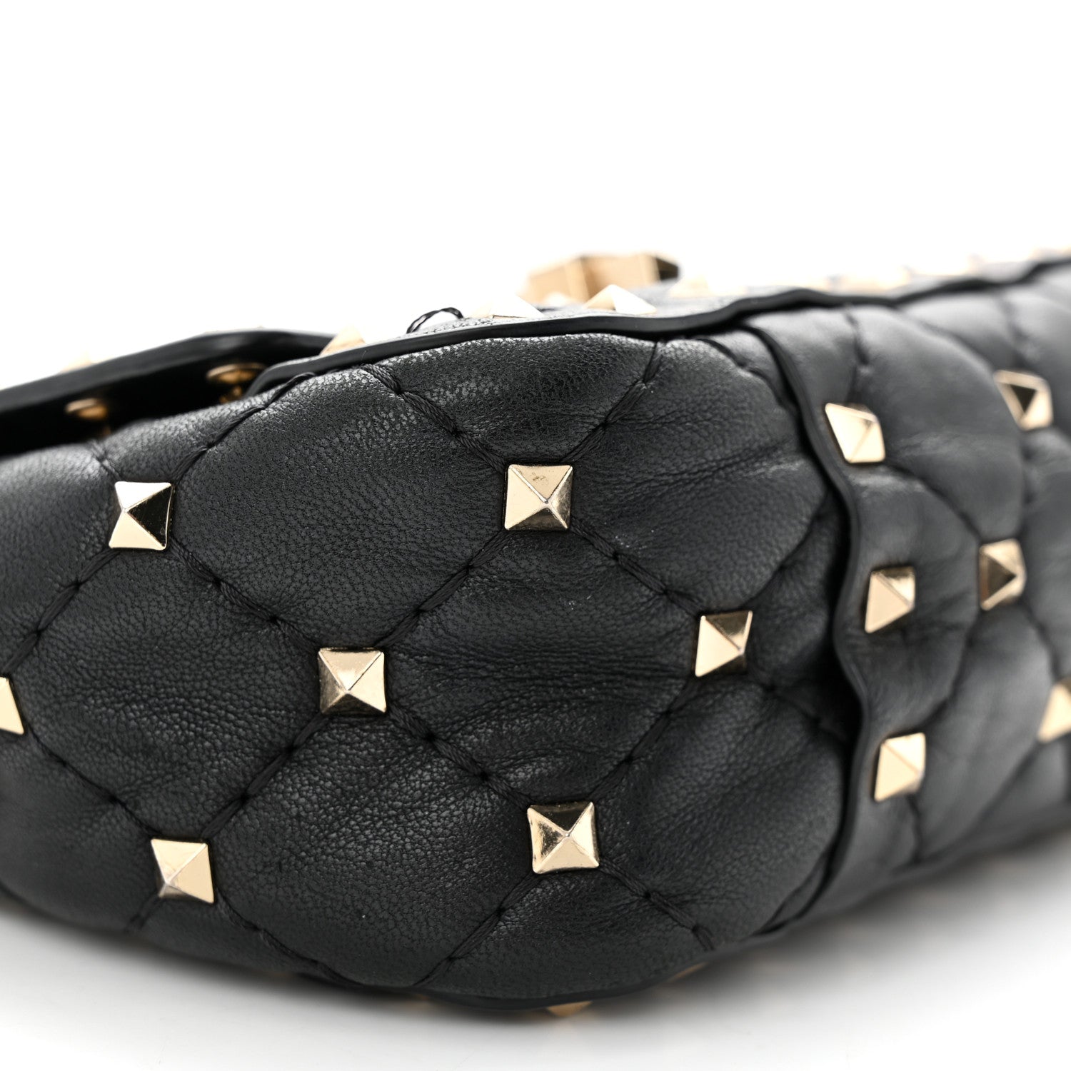 Valentino Garavani Nappa Micro Rockstud Spike Shoulder Bag Black 8 of 10