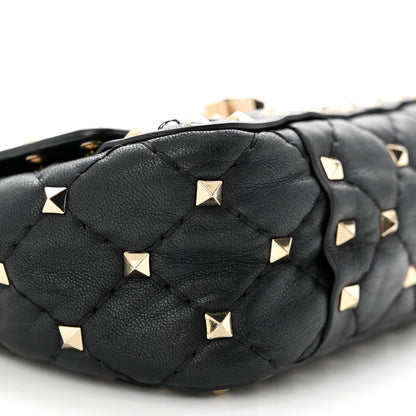Valentino Garavani Nappa Micro Rockstud Spike Shoulder Bag Black 8 of 10