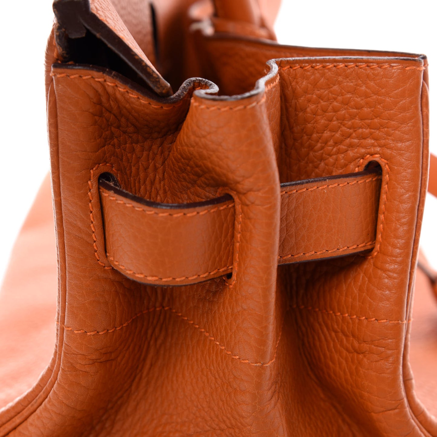 Taurillon Clemence JPG Birkin 42 Orange