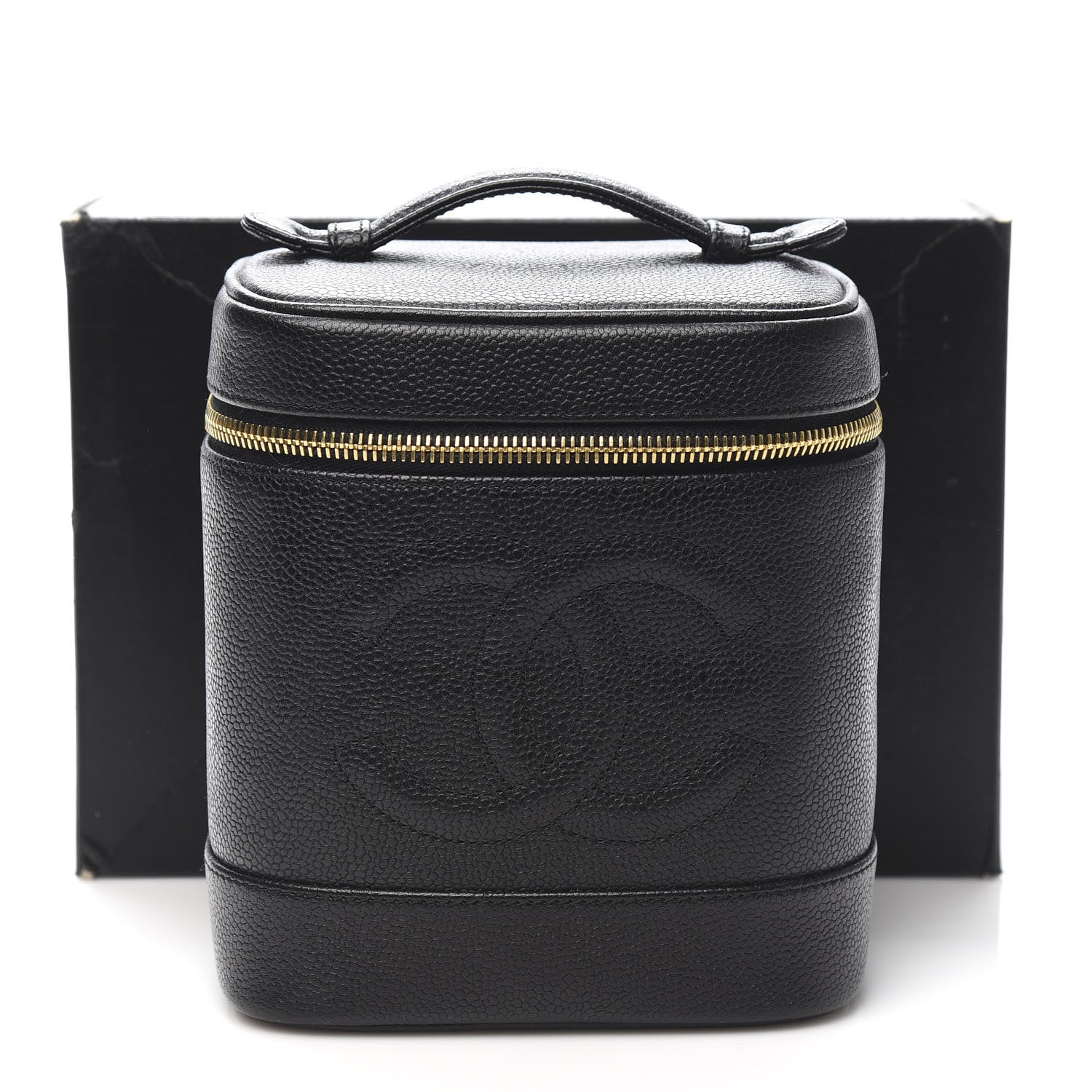 Chanel Caviar Vanity Cosmetic Case Black 11 of 11