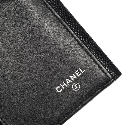 Chanel Caviar CC Long Flap Wallet Black 6 of 8