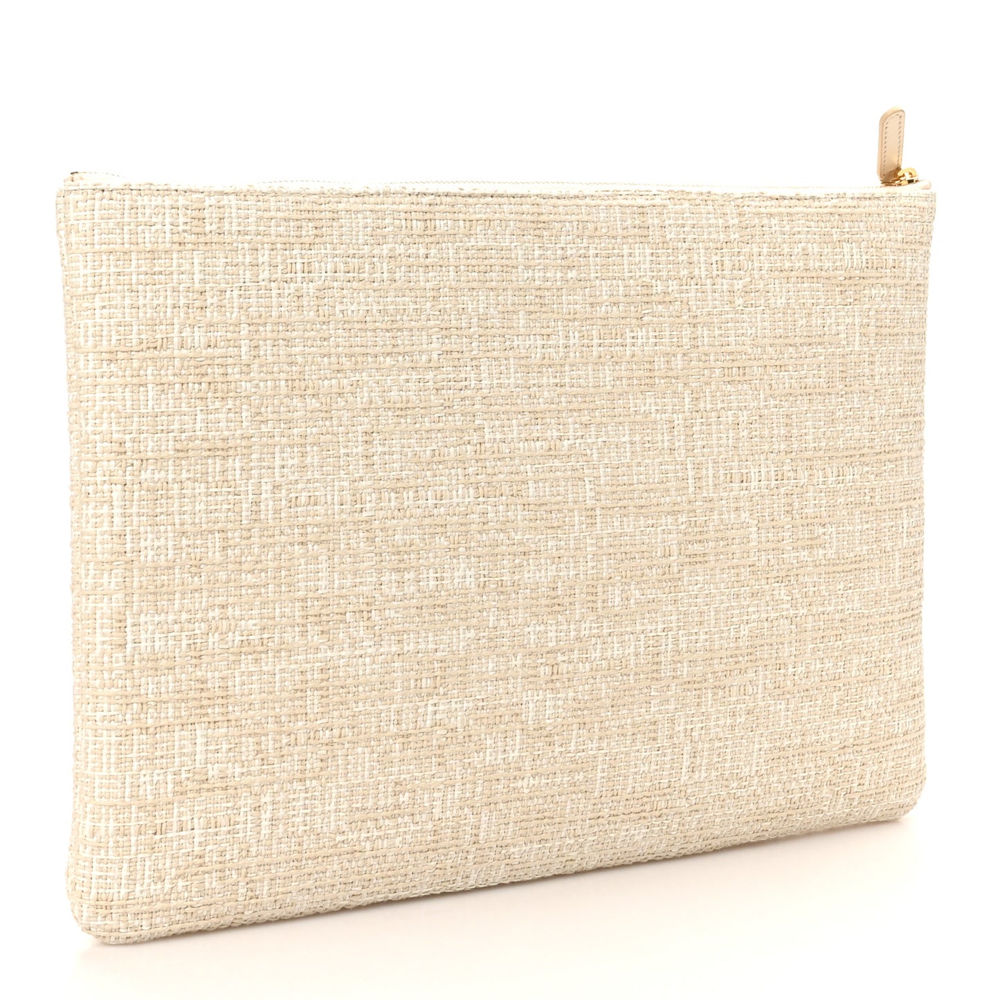 Canvas Medium Deauville Cosmetic Pouch Light Beige