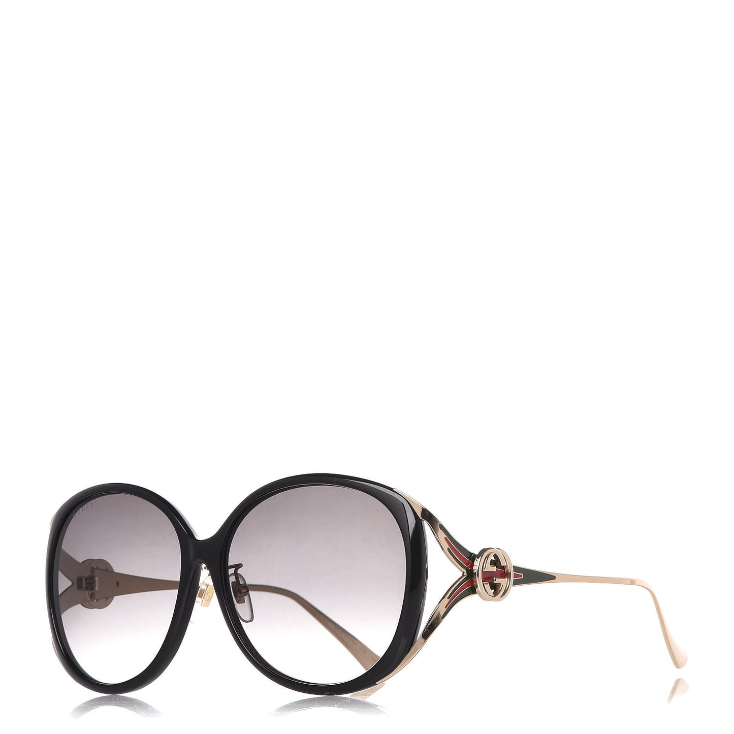 Round Frame Injected GG0226SK Sunglasses Black