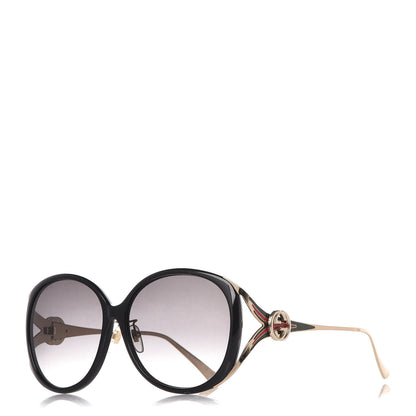 Gucci Round Frame Injected GG0226SK Sunglasses Black 1 of 9