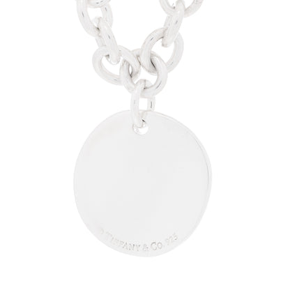 Tiffany Sterling Silver Notes Round Tag Charm Bracelet 3 of 3