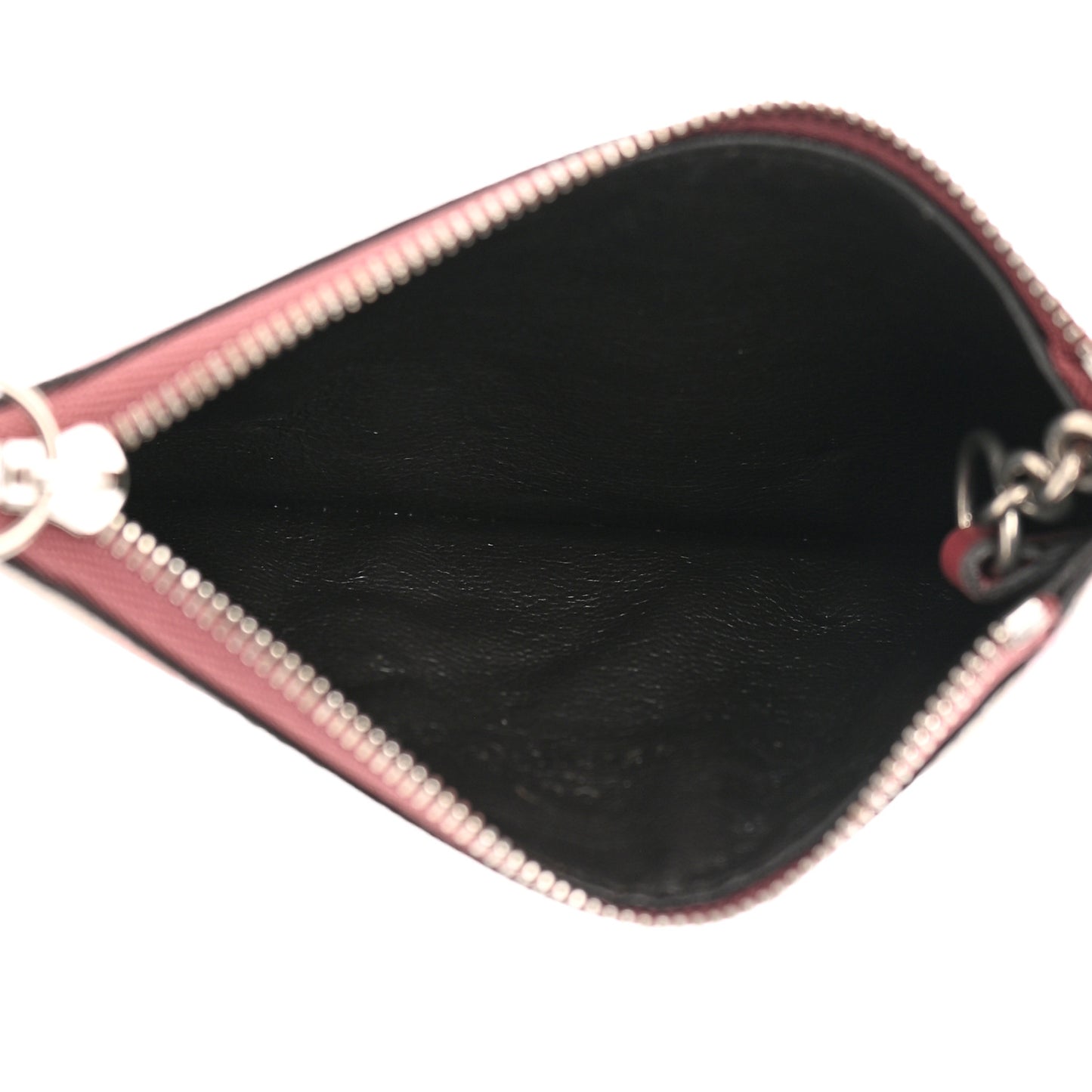 GG Supreme Monogram Blooms Key Ring Coin Case Beige Multicolor Dry Rose