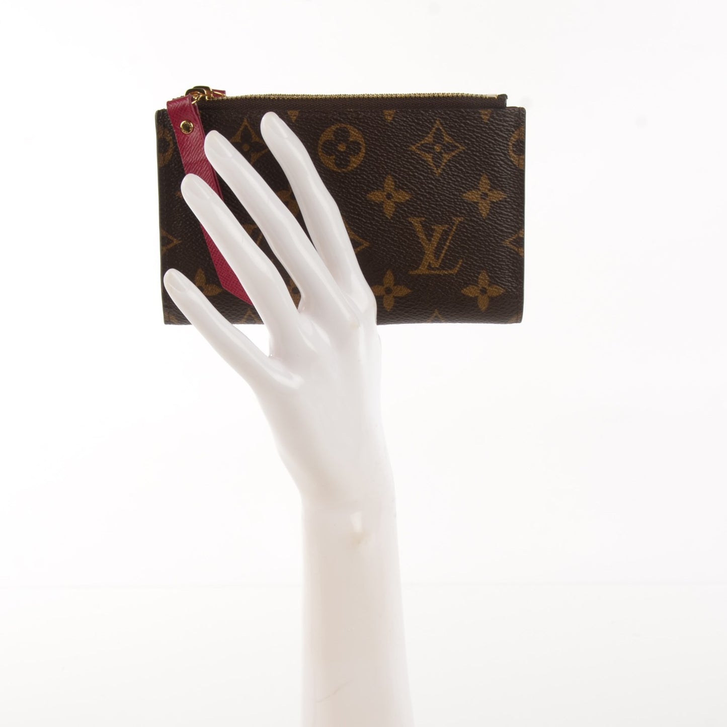 Monogram Adele Compact Wallet Fuchsia