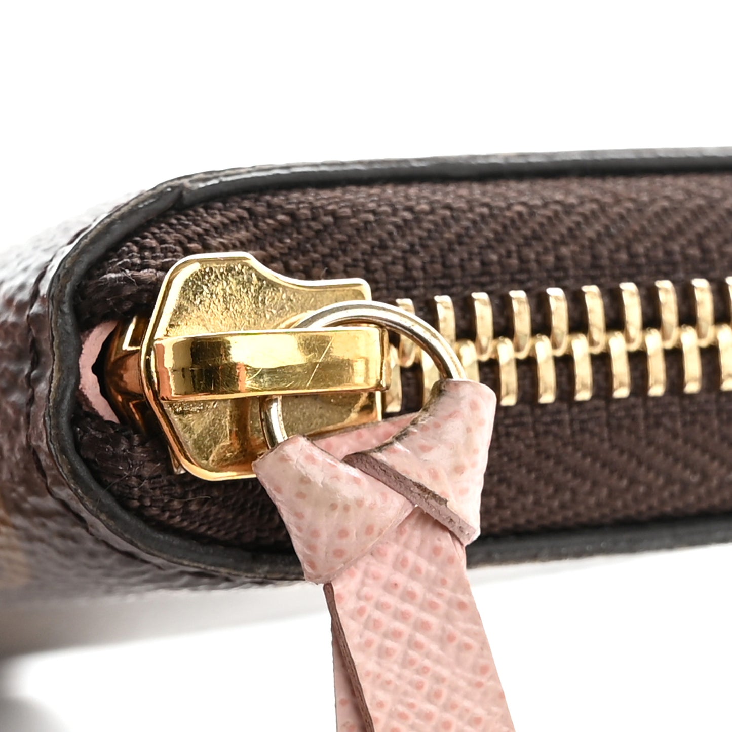 Monogram Clemence Wallet Rose Ballerine