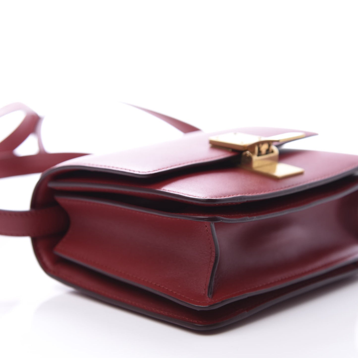 Smooth Calfskin Small Classic Box Flap Bag Red