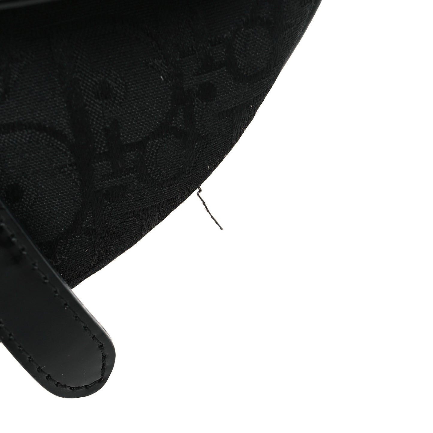 Monogram Saddle Bag Black
