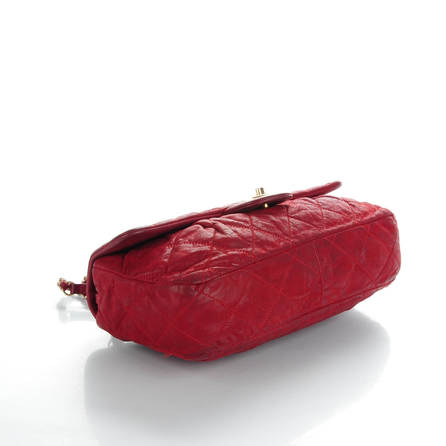 Chanel Iridescent Calfskin Large Chic Quilt Flap Red 4 of 11