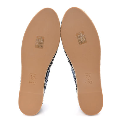 Christian Dior Embroidered Toile De Jouy Granville Espadrille 41 Denim 6 of 10