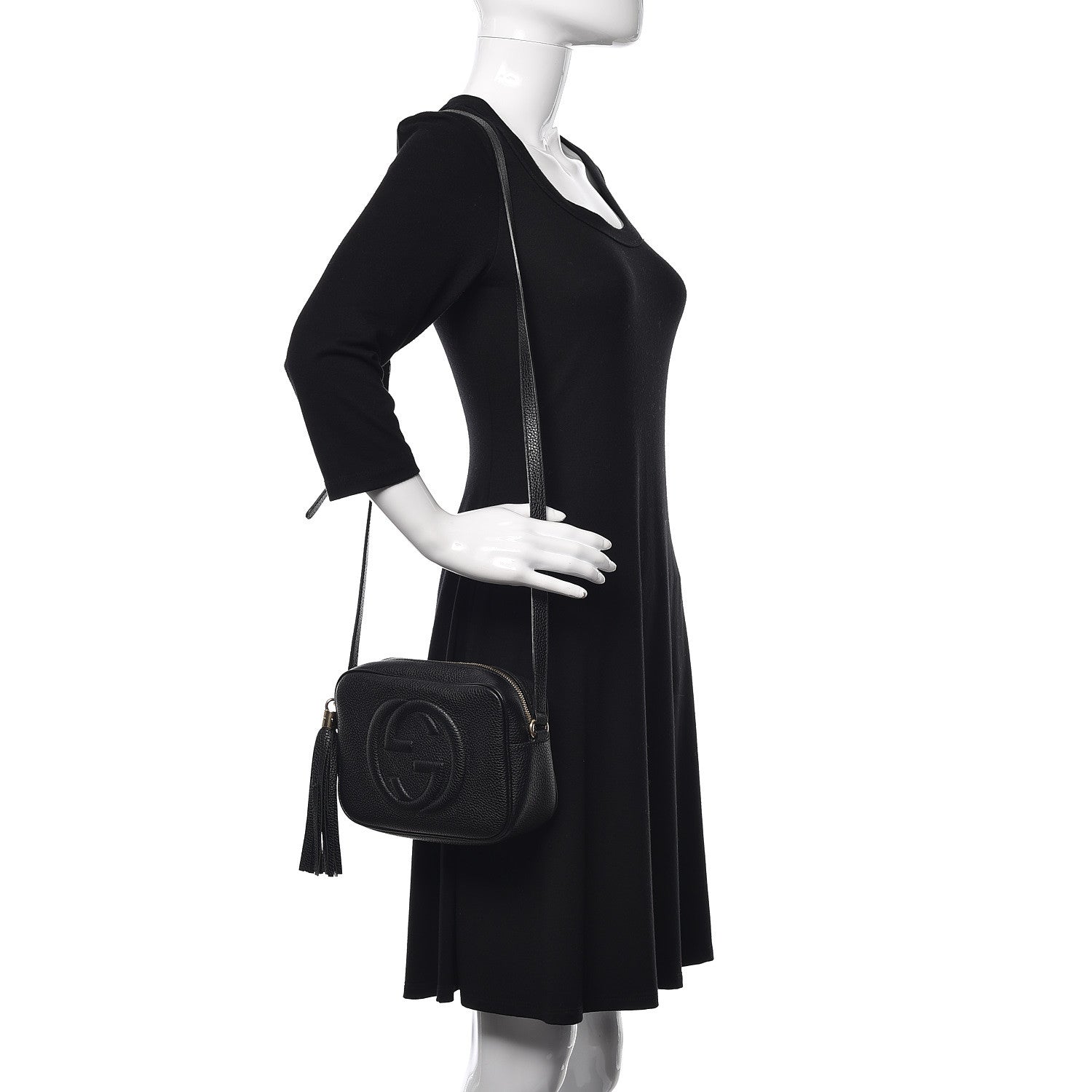 Gucci Pebbled Calfskin Small Soho Disco Bag Black 2 of 10