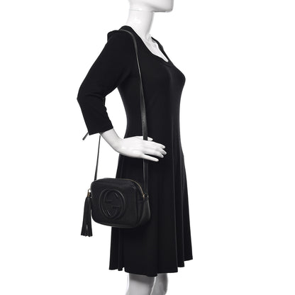 Gucci Pebbled Calfskin Small Soho Disco Bag Black 2 of 10