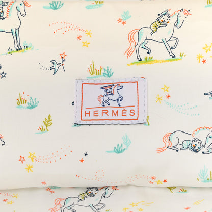 Hermes Printed Cotton Embroidered Medium Toogo Cabriole Case Gris Perle 6 of 8