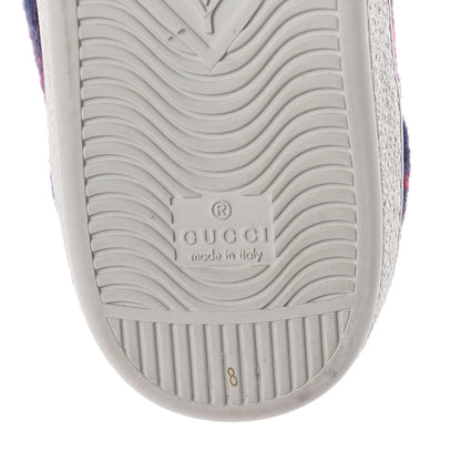 Gucci Covered Wool Big GG Monogram Mens Sneakers 8 Blue Red Mystic White 7 of 7